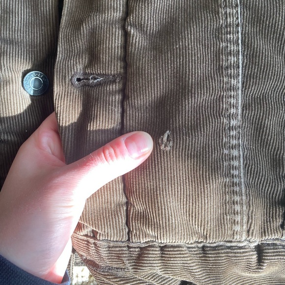 Men’s brown Levi’s corduroy Sherpa jacket in medium. - Picture 5 of 8